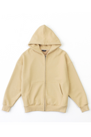 Beige Basic Tee Hoodie